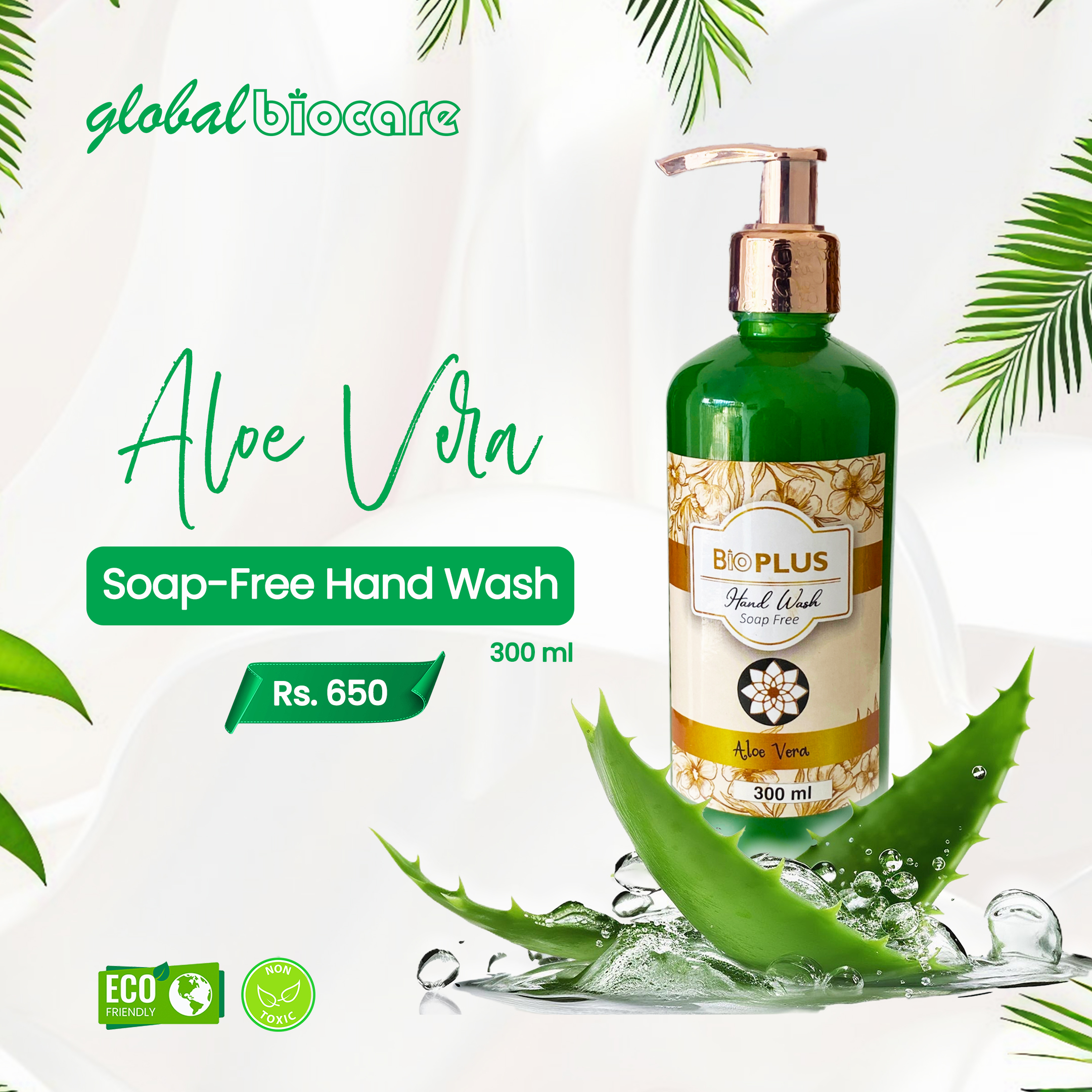 Bio Plus Aloe Vera Anti-microbial Hand Wash Soap Free