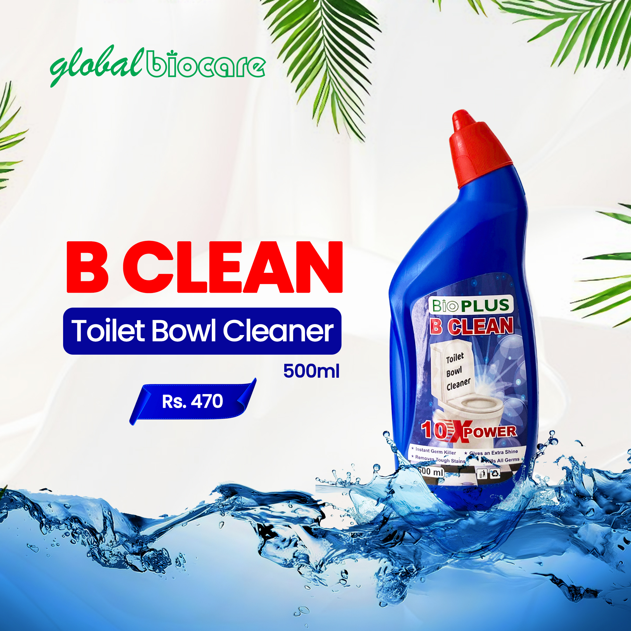 Bio Plus BCLEAN 10x Power Toilet Bowl Cleaner